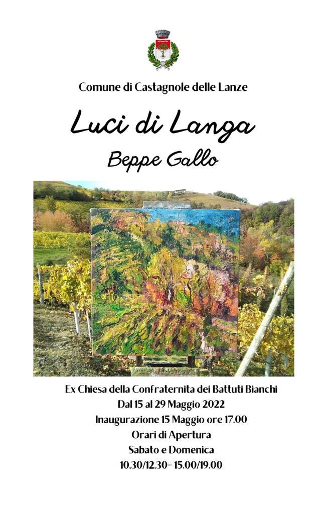 Mostra galleria d'arte del Pittore di Langa Beppe Gallo